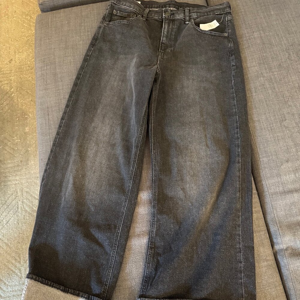 NWT GAP High Rise Cuffed Wide-Leg Jeans
